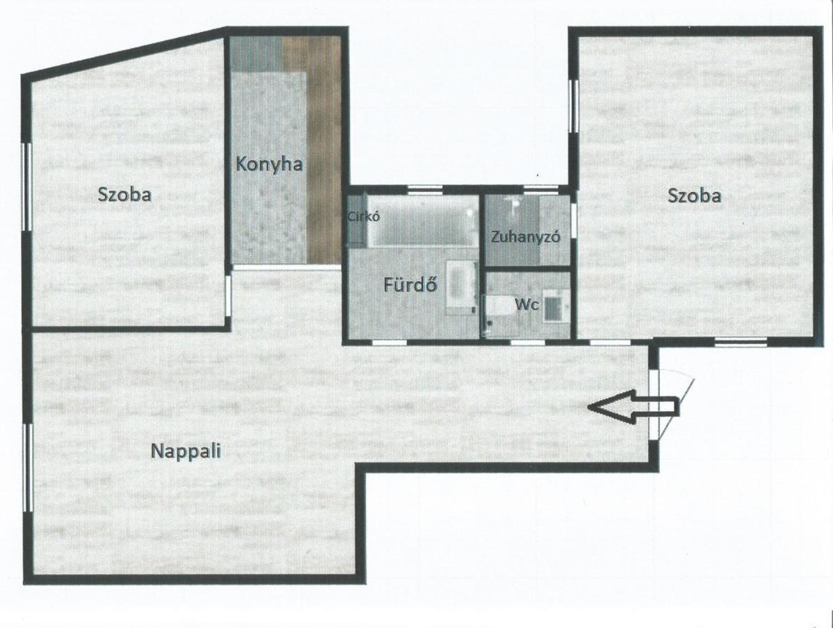 Apartment With 2 Bedrooms Near Gellert Thermal Bath บูดาเปสต์ ภายนอก รูปภาพ